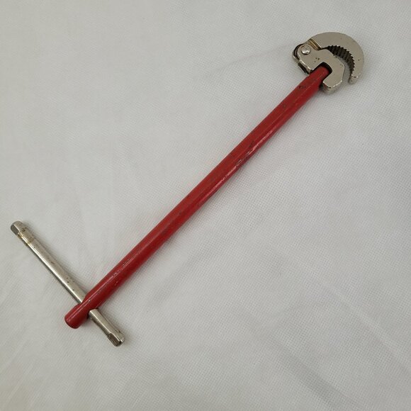 Vintage Basin Pipe Wrench Tool Steel Red 12'' by Chicago Specialty - Picture 4 of 5